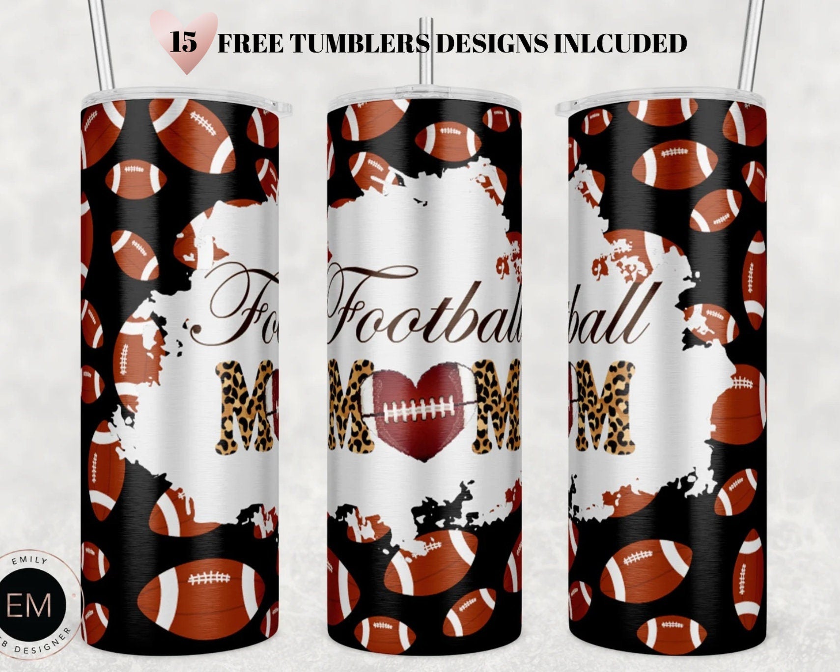 Football Tumbler Design