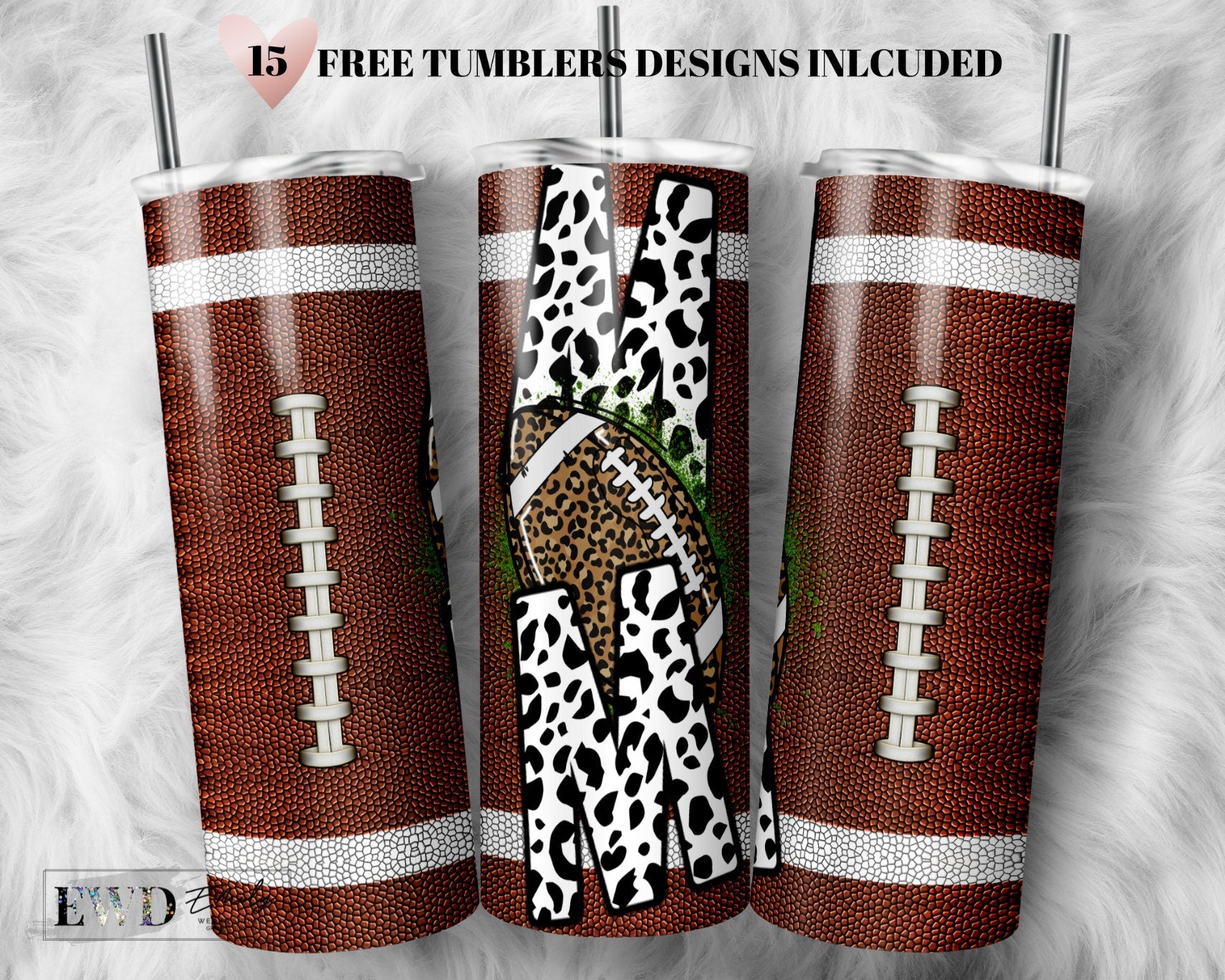 Football Mom Tumbler - Sublimation Tumbler