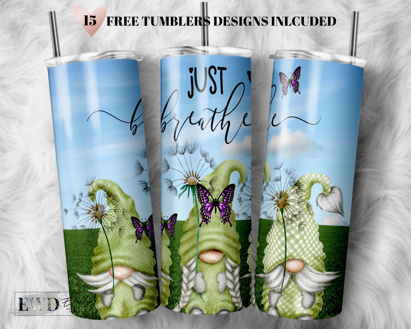 Just Breathe and Dandelion Tumbler