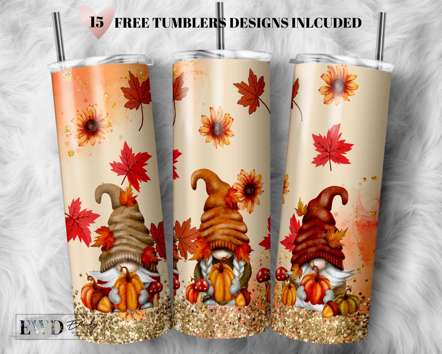 Gamer Gnome Tumbler Wrap PNG, Game Lover, 20 oz Skinny Sublimation