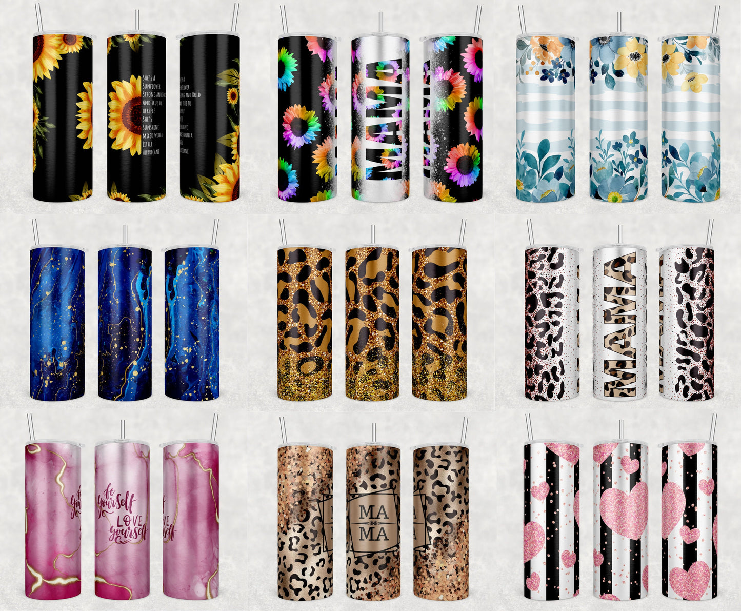 Add Your Text Butterfly Tumbler Sublimation Designs Skinny Tumbler 20oz Full Wrap Templates Seamless Tumbler