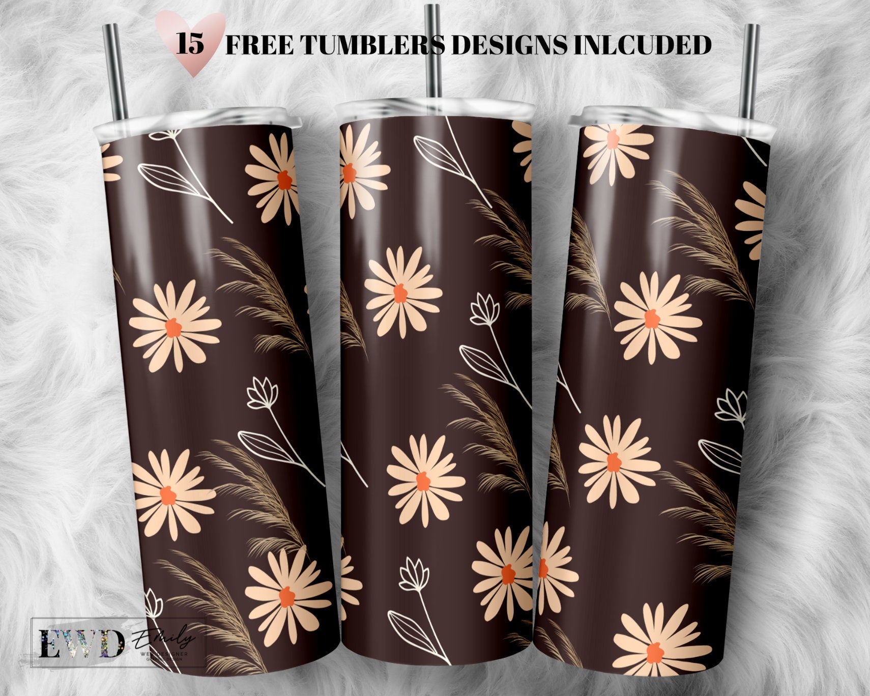 Groovy Flower Tumbler