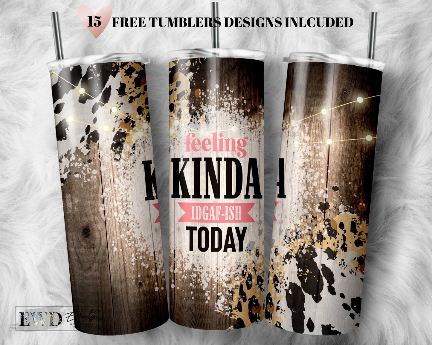 Tumbler Wrap Funny Sarcastic Quote Seamless Tumbler Design Wood Leopard Cow Print Sublimation Designs Downloads - Skinny 20oz - PNG 2023